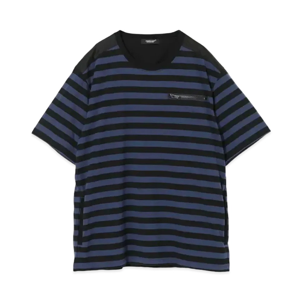 UNDERCOVER Cotton T-Shirt "Blue Border"