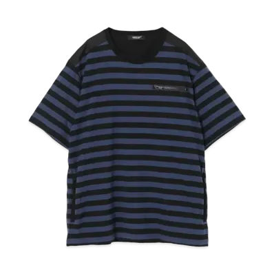 UNDERCOVER Cotton T-Shirt "Blue Border"