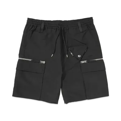 MLVINCE NYLON CARGO SHORTS "BLACK"