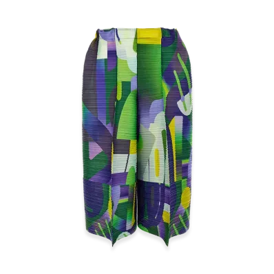 PLEATS PLEASE ISSEY MIYAKE Women's Playground Pants "Multicolor"