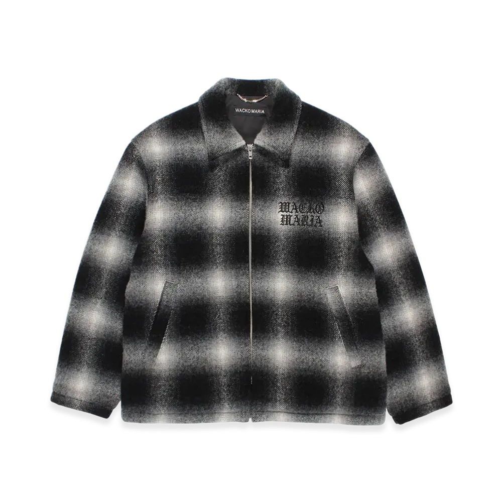 WACKO MARIA Wool Ombre Check 50'S Jacket "Off White"
