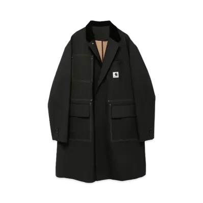 Carhartt WIP × sacai Suiting Bonding Coat "Black"