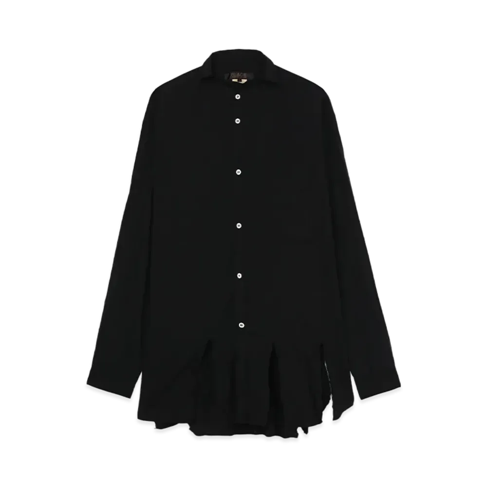 BLACK COMME des GARCONS Asymmetric Hem Shirt "Black"