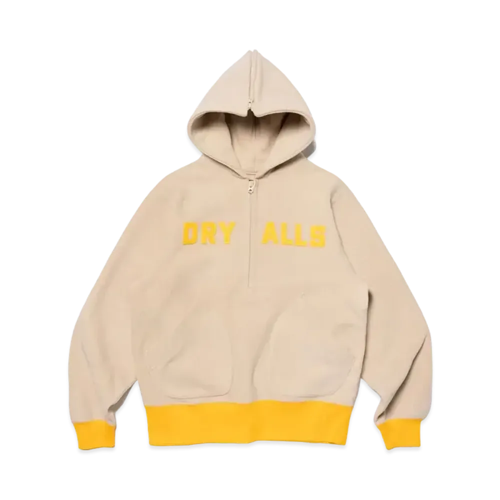 HUMAN MADE FLEECE HALF-ZIP HOODIE "Beige"