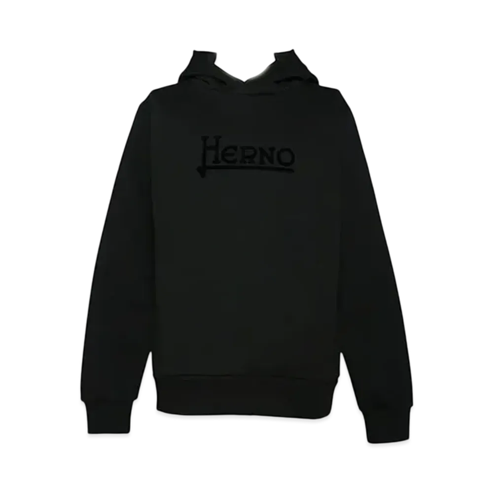 Herno Sweat Hooded Hoodie "Black" JG000213U
