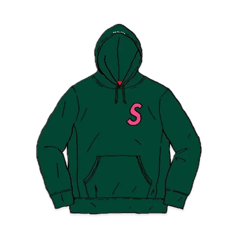 Supreme S Logo Hooded Sweatshirt "Green" (19FW)