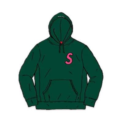 Supreme S Logo Hooded Sweatshirt "Green" (19FW)
