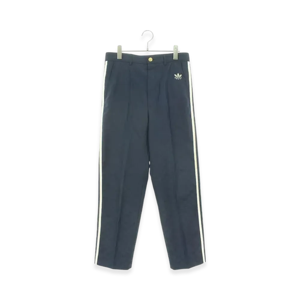 GUCCI x adidas Trefoil Jacquard Long Pants "Navy"