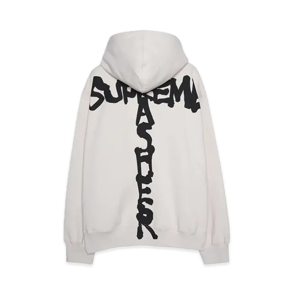 Supreme x Thrasher Zip Up Hooded Sweatshirt "Stone"