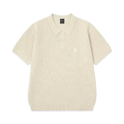 HUF 1984 Knit Polo "LT Caramel"