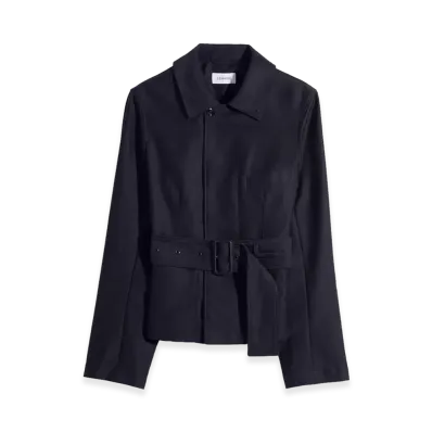 LEMAIRE Women's Cotton Satin Belted Utility Jacket "Urchin"