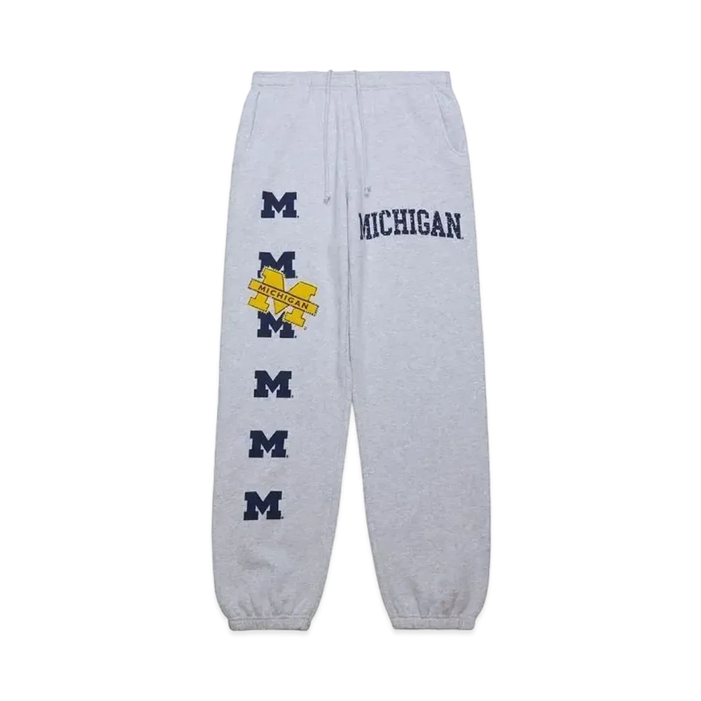 Travis Scott x M&N x University Of Michigan Sweats "Grey"