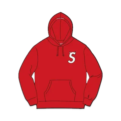 Supreme S Logo Hooded Sweatshirt "Red" (22FW)