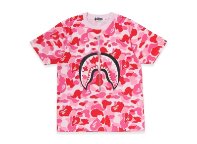 A BATHING APE ABC Camo Shark Tee "Pink"