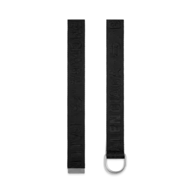 BALENCIAGA Men's D Ring Belt "Black"