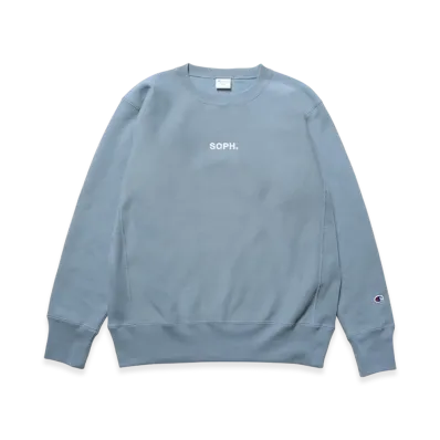Champion x SOPH. Reverse Weave Crewneck Sweat "Light Blue"