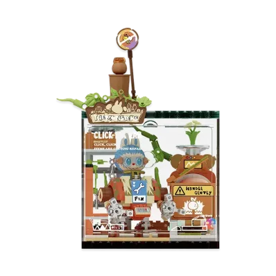 POP MART THE MONSTERS (LABUBU) Forest Secret Base Series Blocks Click-Fix Lab