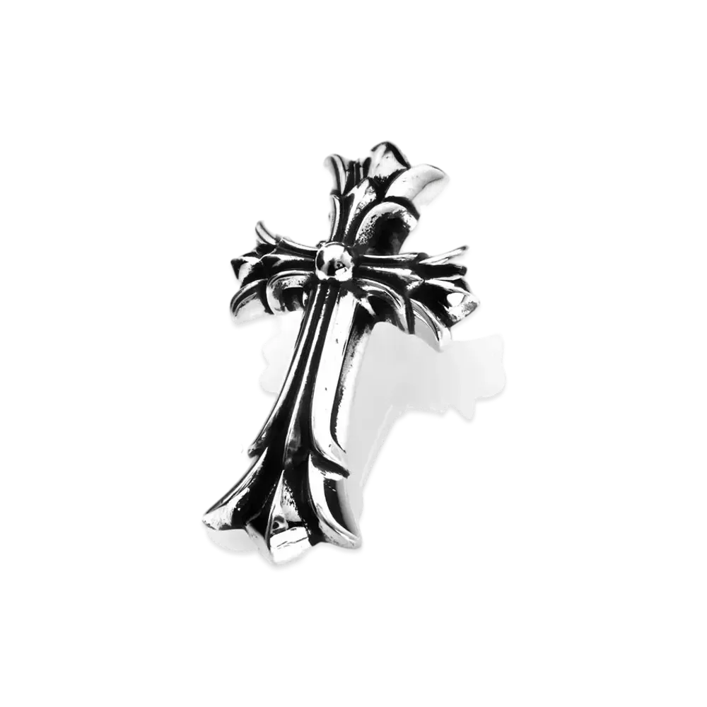Chrome Hearts Double CH Cross Pendant Small "Silver"