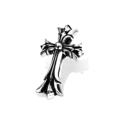 Chrome Hearts Double CH Cross Pendant Small "Silver"