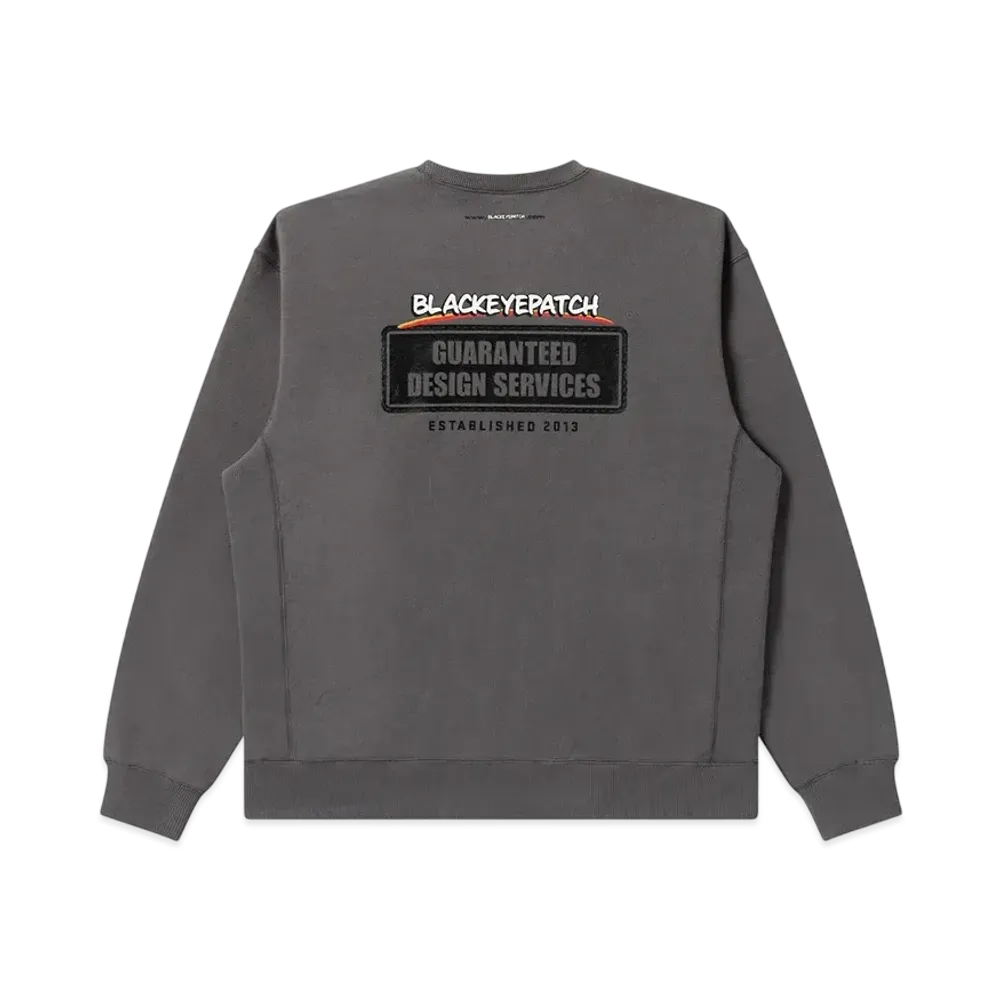 BlackEyePatch Design Services Crew Sweat "Charcoal"