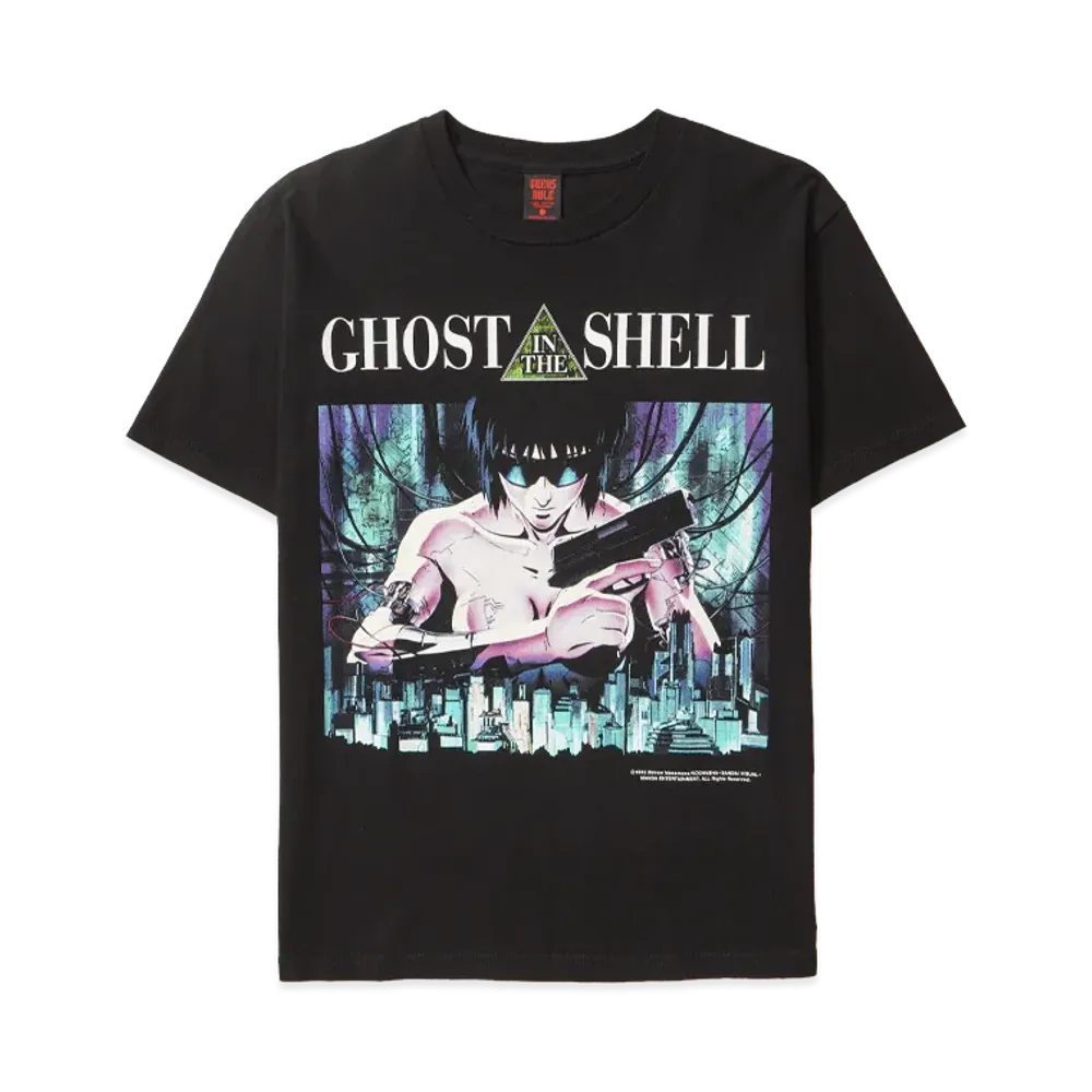 Geeks Rule x GHOST IN THE SHELL 15 Silkscreen Printing T Shirt Vol.01 "Motoko" "Black"