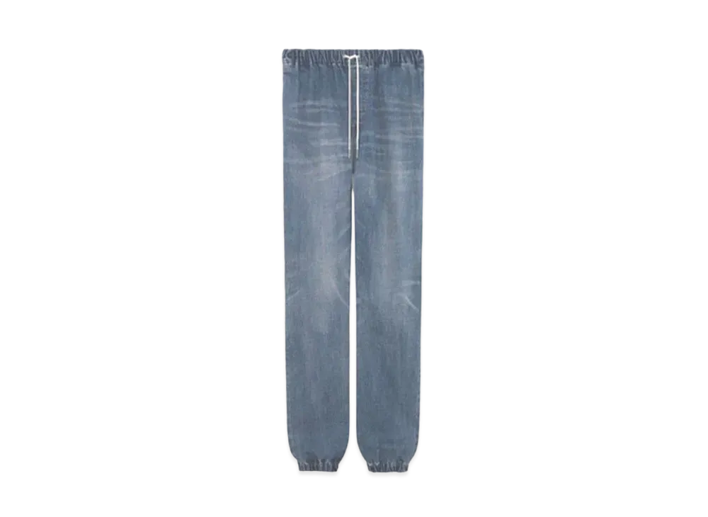 CELINE Track Jeans / Trash Wash Denim "No Damage Slash Wash"