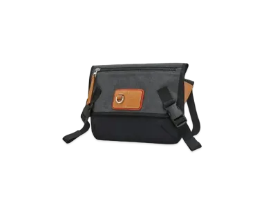 LOEWE Small Messenger Bag In Canvas "Black"