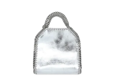 STELLA McCARTNEY Farabella Tiny Tote "Metallic Silver"