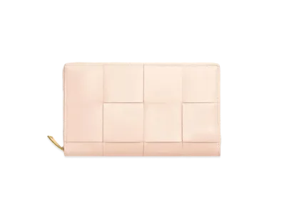 Bottega Veneta Zip Around Wallet "Melon Washed"
