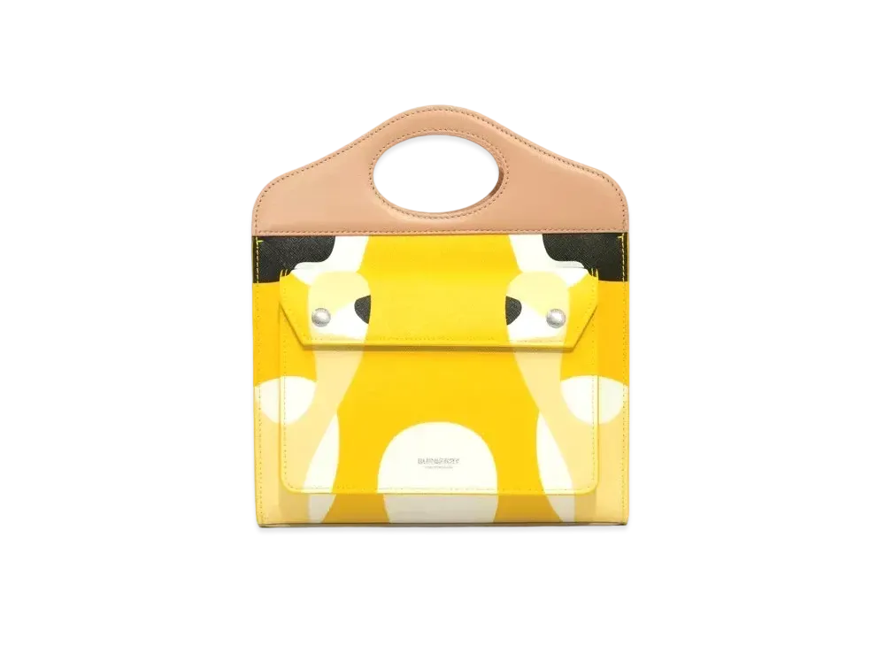 Burberry Mini Abistract Print Pocket Bag "Yellow"