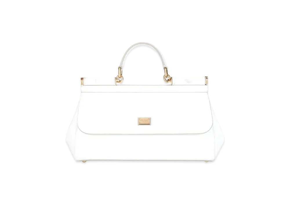 Dolce&Gabbana Sicily Bag Medium Enamel "White"