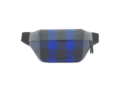 BURBERRY Check Cotton Sony Bum Bag "Oceanic Blue"