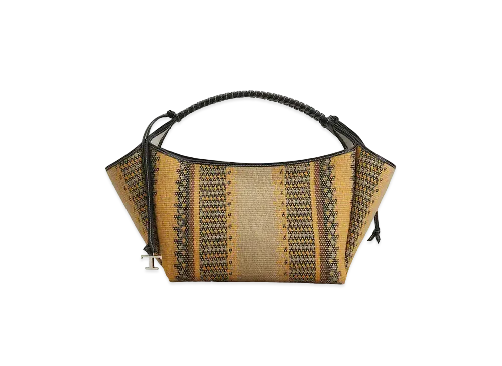 TOD'S Fabric & Leather Shoulder Bag Mini "Orange"