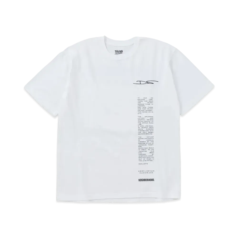 NEIGHBORHOOD x REBEL DREAD HARDWARE . Tee SS-2 "White"