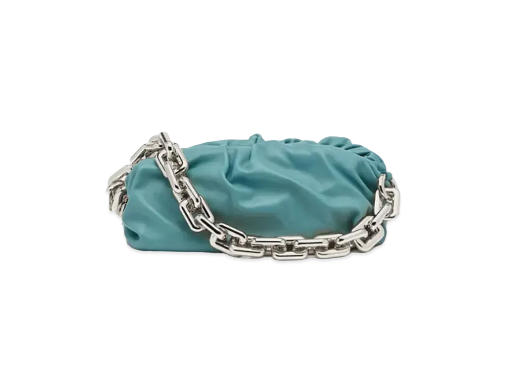 Bottega Veneta The Chain Pouch Shoulder Bag "Light Blue"