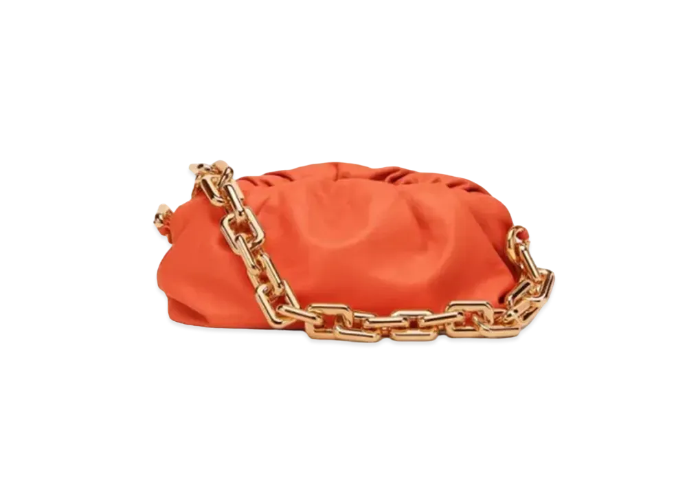 Bottega Veneta The Chain Pouch Hand Bag "Orange"