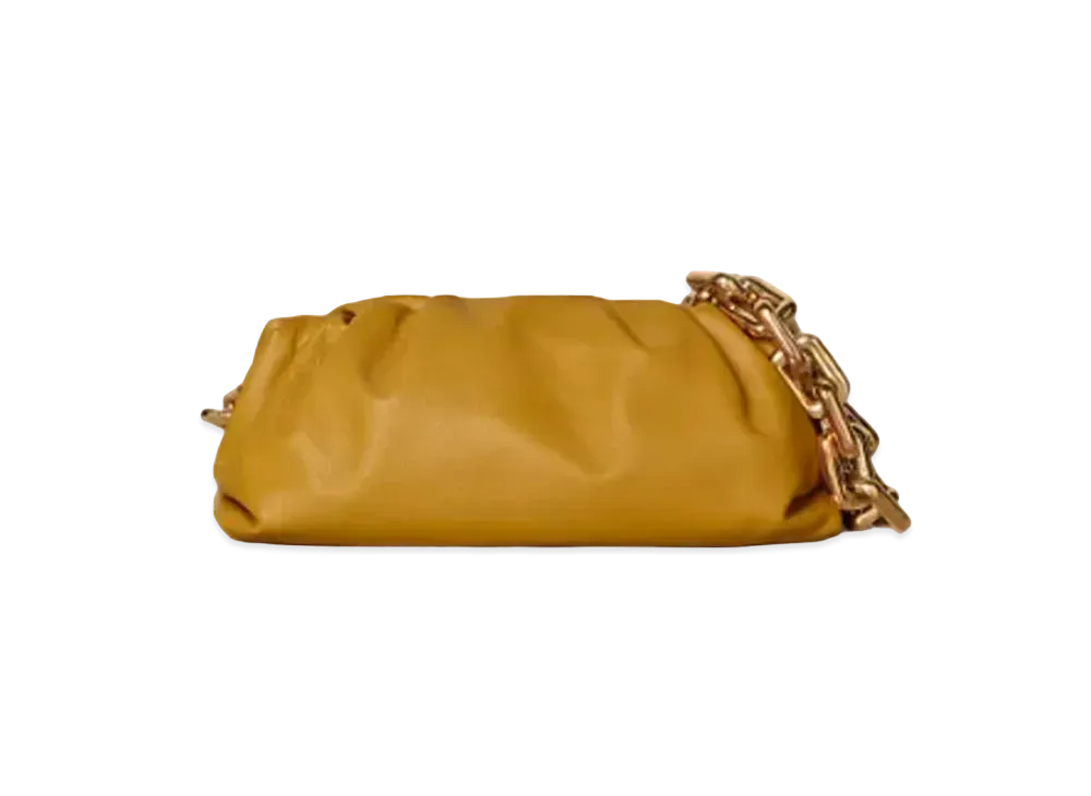 Bottega Veneta The Chain Pouch Clutch "Ochre"
