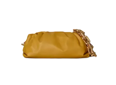 Bottega Veneta The Chain Pouch Clutch "Ochre"