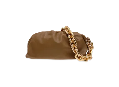Bottega Veneta The Chain Pouch Clutch "Mustard"