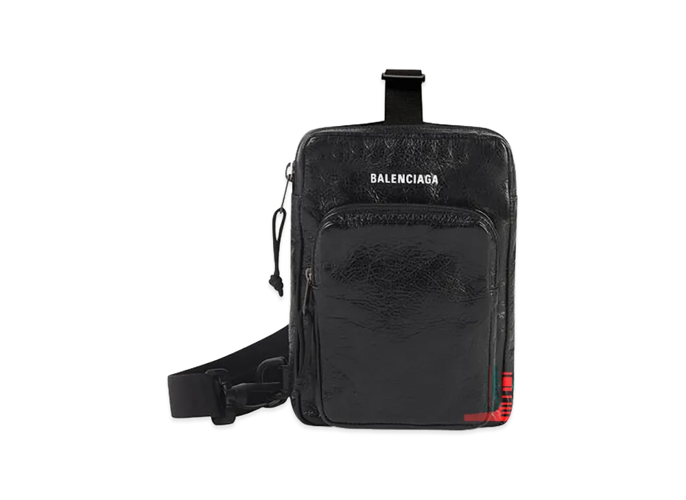 BALENCIAGA Explorer Crossbody Messenger Bag "Black"