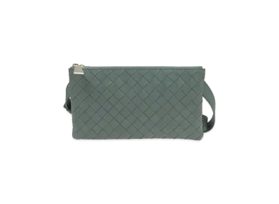 Bottega Veneta Mini Messenger Bag "Slate"