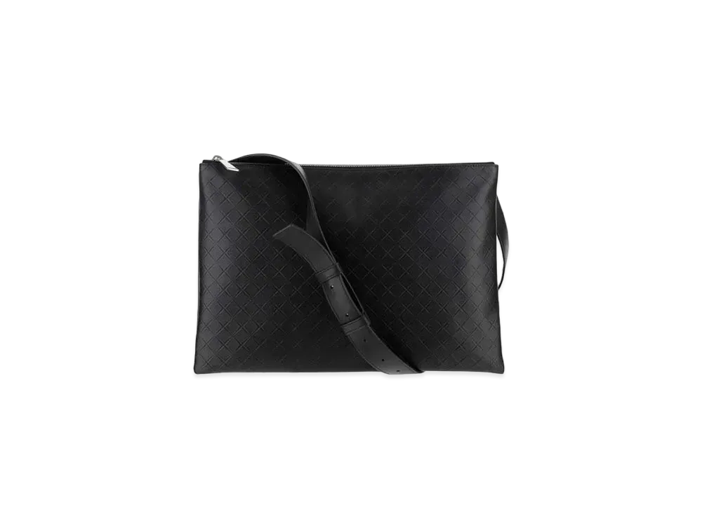 Bottega Veneta Messenger Bag Intrecciato Calf Leather "Black"