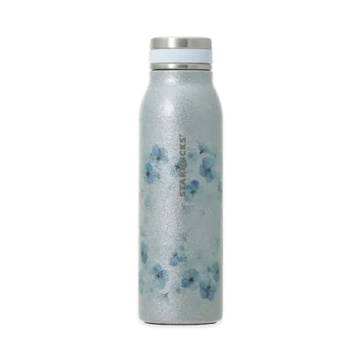 STARBUCKS SAKURA 2026 Stainless Steel Bottle 444ml "Glitter Airy Blue"
