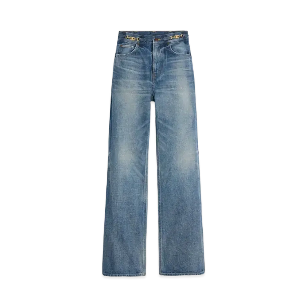 CELINE Jane Flare Jeans in Denim "Union Wash"