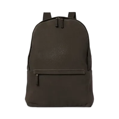 The Row Women's Sisal Cotton Canvas Backpack "Brown"