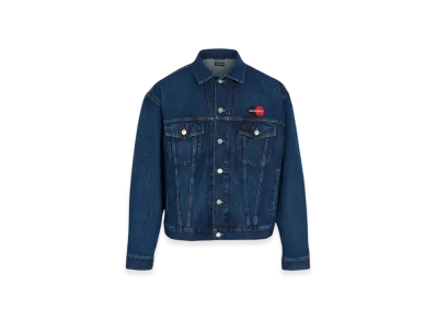 BALENCIAGA Uniform Logo Denim Jacket "Blue"