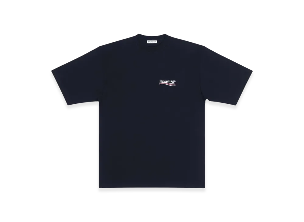 BALENCIAGA Women's Political Campaign Large Fit T-Shirt "Black"