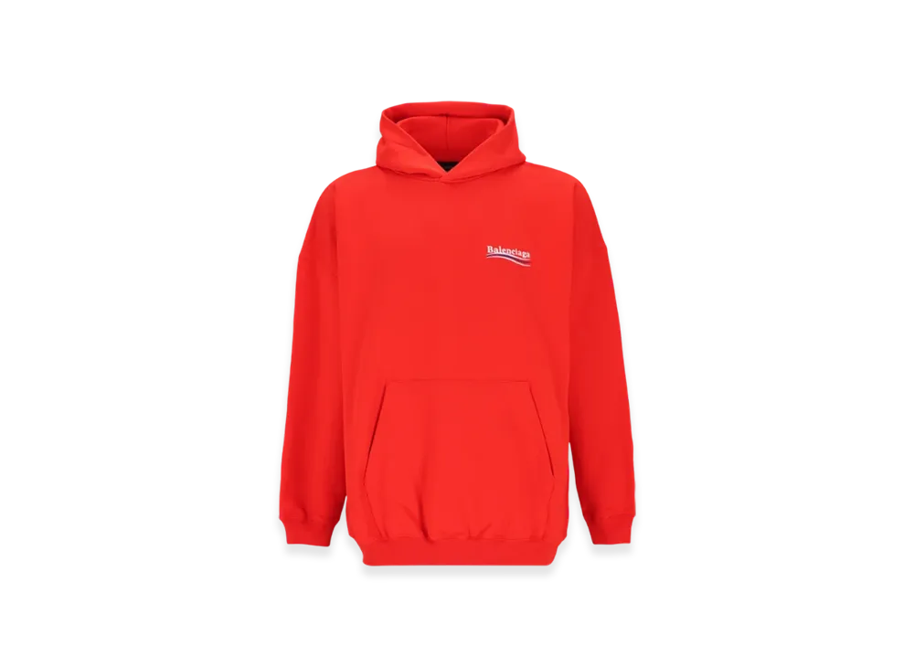 BALENCIAGA Political Campaign Large Fit Hoodie "Red"
