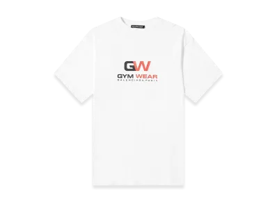 BALENCIAGA Oversized Gym Wear Logo T-Shirt "White"