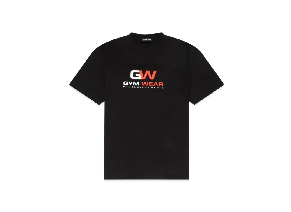 BALENCIAGA Oversized Gym Wear Logo T-shirt "Black"